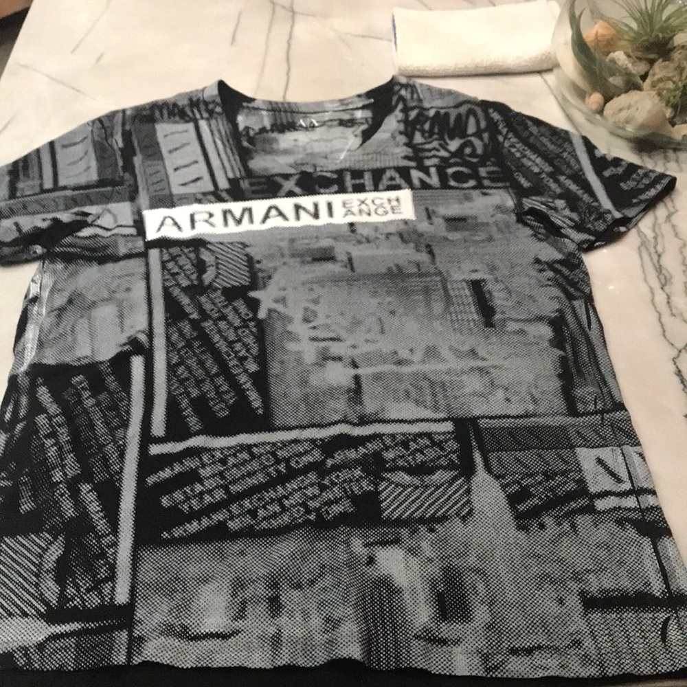 Armani exchange gray man shirt Large